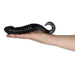 Outlet 🎁 Glacier Glass Smoky Black Ribbed Dildo ? 7.5 Inch 😉 -Adult Toys Shop unnamed file 156