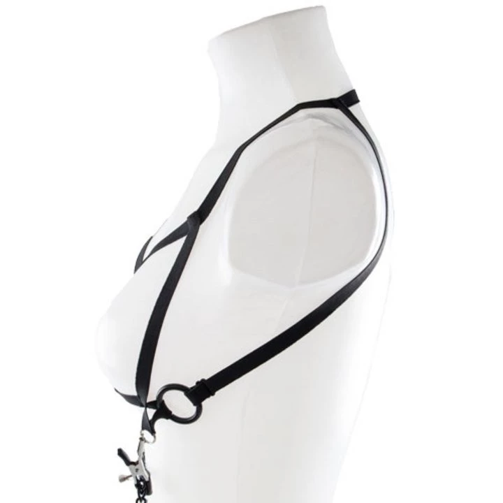 Best Pirce ๐งจ Bondara Black Elasticated Bra With Nipple Clamps ๐ฅฐ 4 Best Pirce ๐งจ Bondara Black Elasticated Bra With Nipple Clamps ๐ฅฐ - Image 2