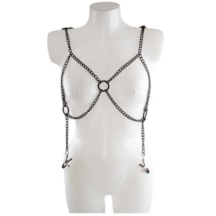 Top 10 π Bondara Black Chain Bra With Nipple Clamps π 3 Top 10 π Bondara Black Chain Bra With Nipple Clamps π