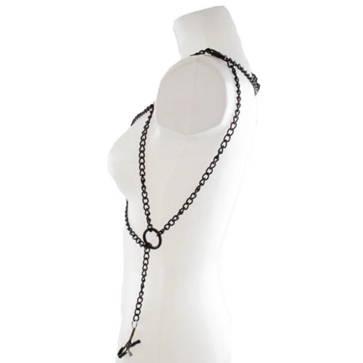 Top 10 π Bondara Black Chain Bra With Nipple Clamps π 4 Top 10 π Bondara Black Chain Bra With Nipple Clamps π - Image 2