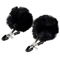Best deal 😍 Bondara Black Super Furry Nipple Clamps 😍
