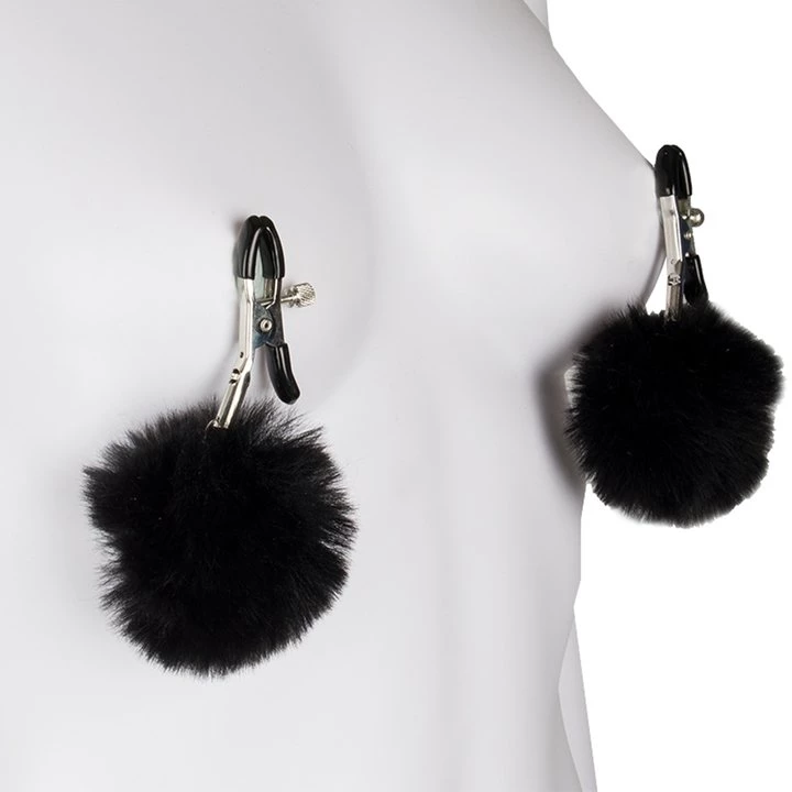 Best deal π Bondara Black Super Furry Nipple Clamps π 4 Best deal π Bondara Black Super Furry Nipple Clamps π - Image 2