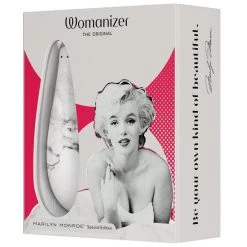Flash Sale ⌛ Womanizer Marilyn Monroe White Marble 10 Function Clitoral Stimulator 🛒
