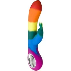 Outlet 😍 Bondara Pride Rainbow Silicone 10 Function Luxury Rabbit Vibrator 🌟