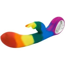 Outlet 😍 Bondara Pride Rainbow Silicone 10 Function Luxury Rabbit Vibrator 🌟 -Adult Toys Shop unnamed file 485