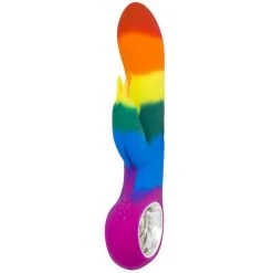 Outlet 😍 Bondara Pride Rainbow Silicone 10 Function Luxury Rabbit Vibrator 🌟 -Adult Toys Shop unnamed file 486
