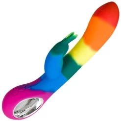 Outlet 😍 Bondara Pride Rainbow Silicone 10 Function Luxury Rabbit Vibrator 🌟 -Adult Toys Shop unnamed file 487