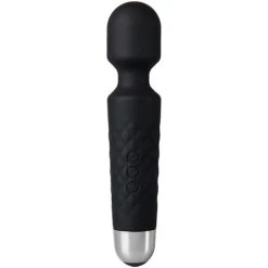 Hot Sale 💯 Bondara Black Silicone 20 Function Rechargeable Wand Vibrator 🧨