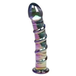 Top 10 👍 Glacier Glass Aura Spiral Dildo - 7 Inch 😀