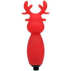 Best Sale 🌟 Bondara Get Sleighed Red Silicone Reindeer Bullet Vibrator ✨