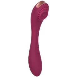 Best Sale 🌟 Bondara Tap That Burgundy 15 Function Dual Ended Tapping Vibrator 😀