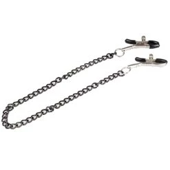 Outlet 🎁 Bondara Black Chain Nipple Clamps 🤩