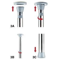 Best Pirce 🧨 Bondara&Sex Silver Static Adjustable Dance Pole ? 85-117 Inch 🧨 -Adult Toys Shop unnamed file 941